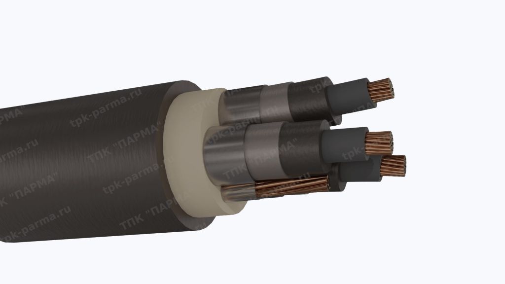 Фотография провода Кабель КГЭТ 3х120+1х35 - 6кВ